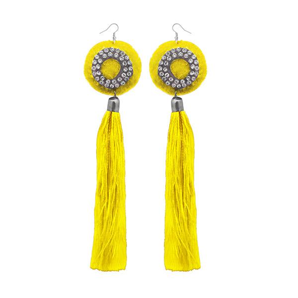 Yellow 2025 thread earrings