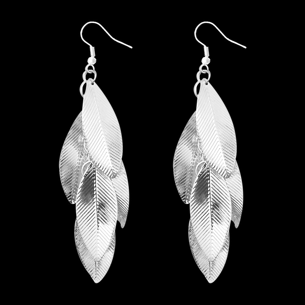 Urthn Silver Plated Designer Dangler Earrings