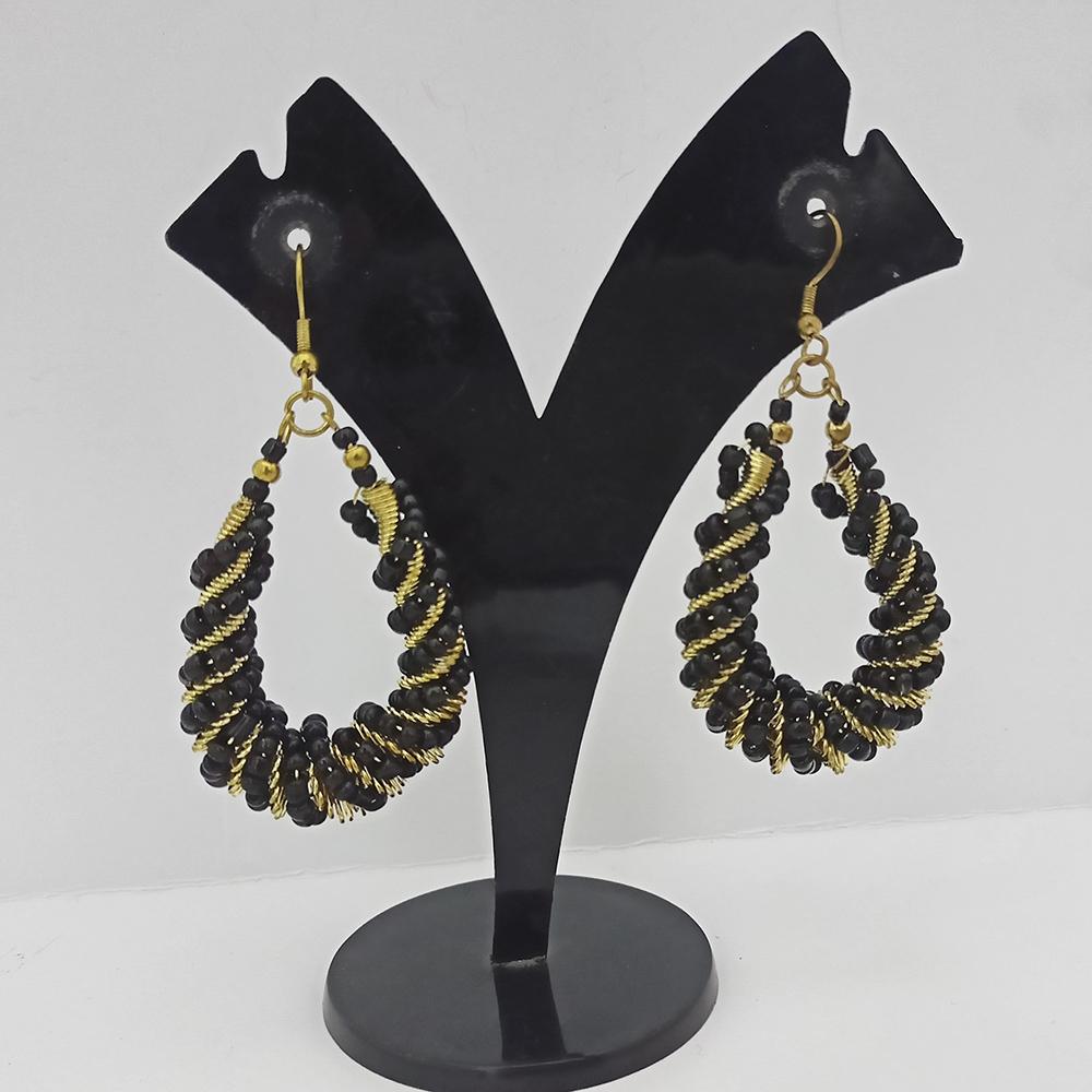 Jeweljunk Gold Plated Beads Dangler Earrings - 1309094A