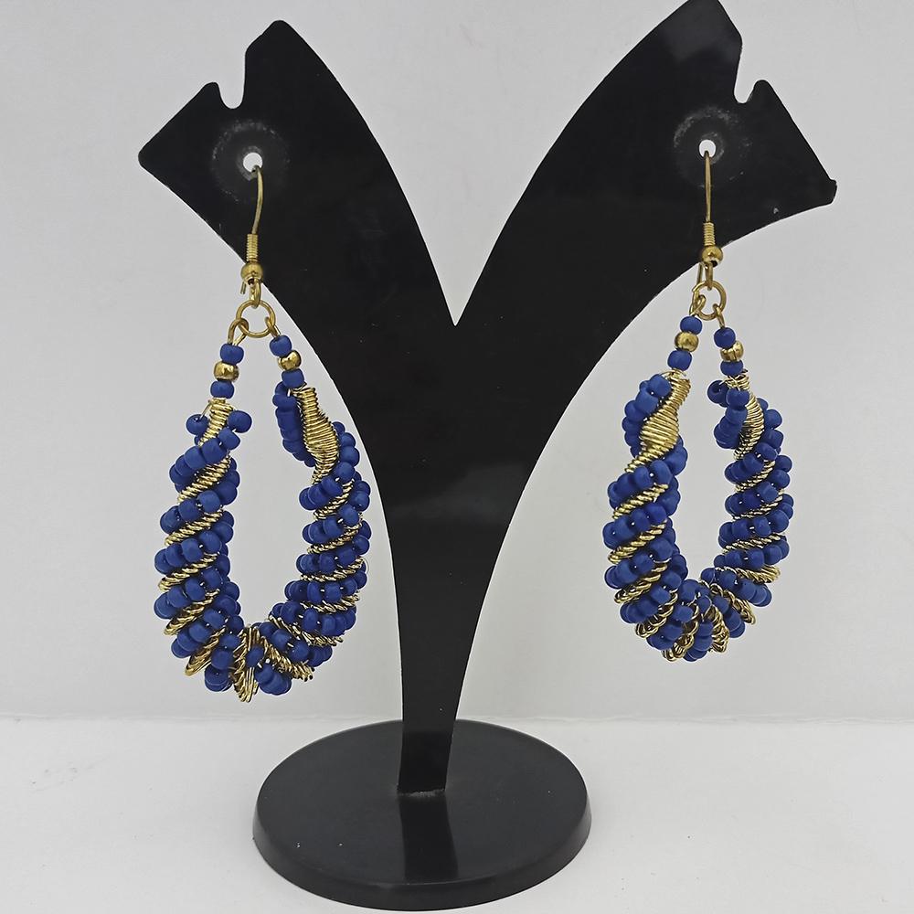 Jeweljunk Gold Plated Beads Dangler Earrings - 1309094A
