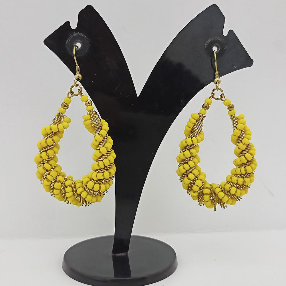 Jeweljunk Gold Plated Beads Dangler Earrings - 1309094A