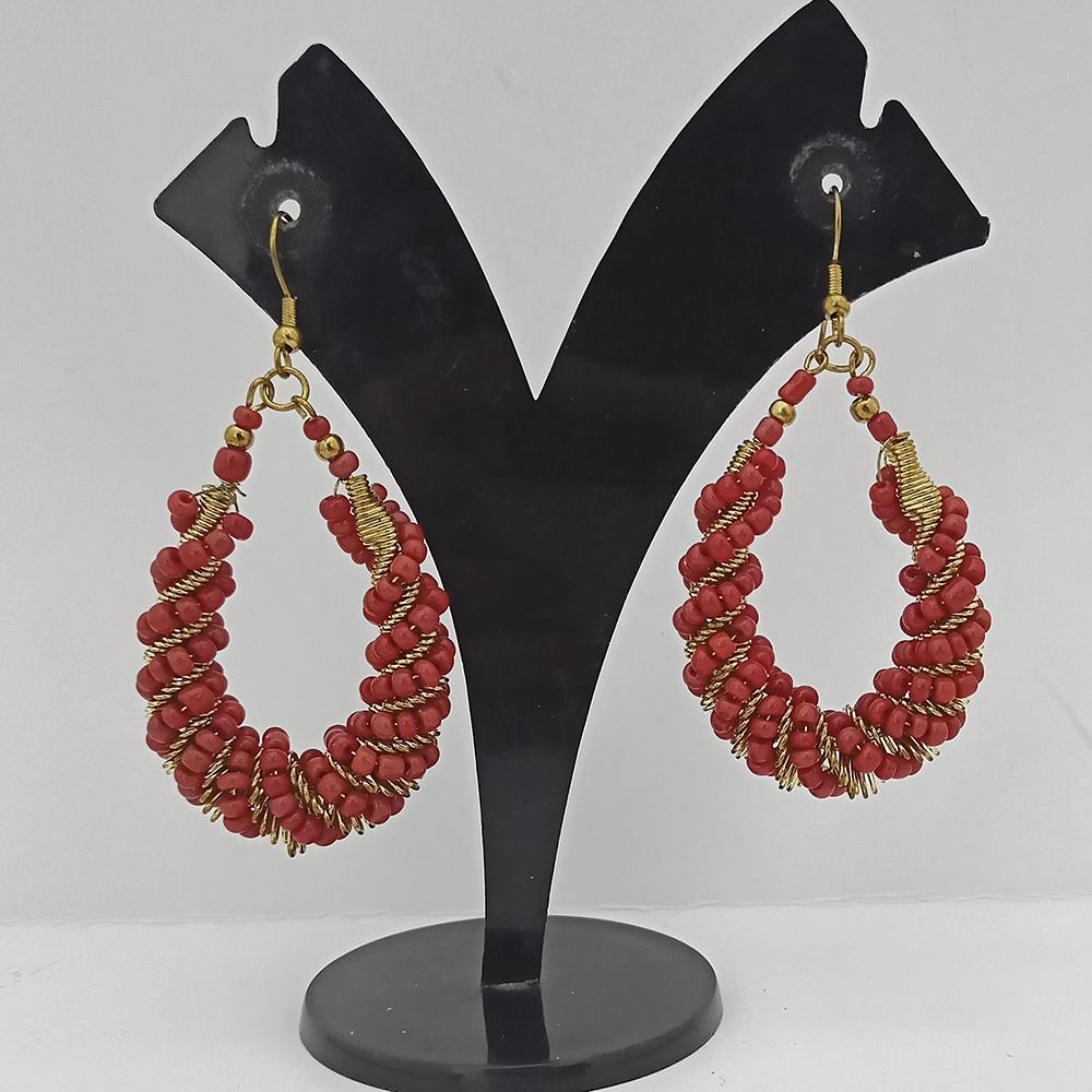 Jeweljunk Gold Plated Beads Dangler Earrings - 1309094A