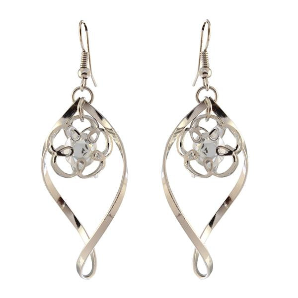 Urthn Silver Plated Dangler Earrings - 1310644C
