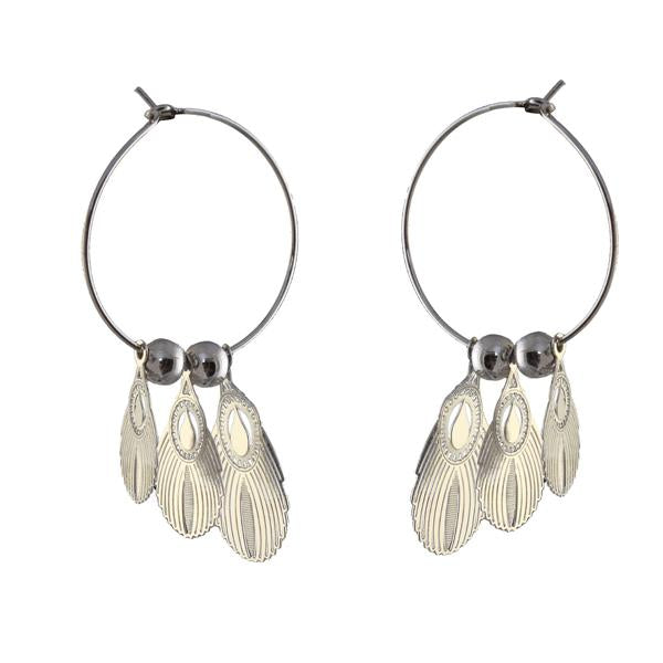 Urthn Silver Plated Hoop Earrings - 1310654B