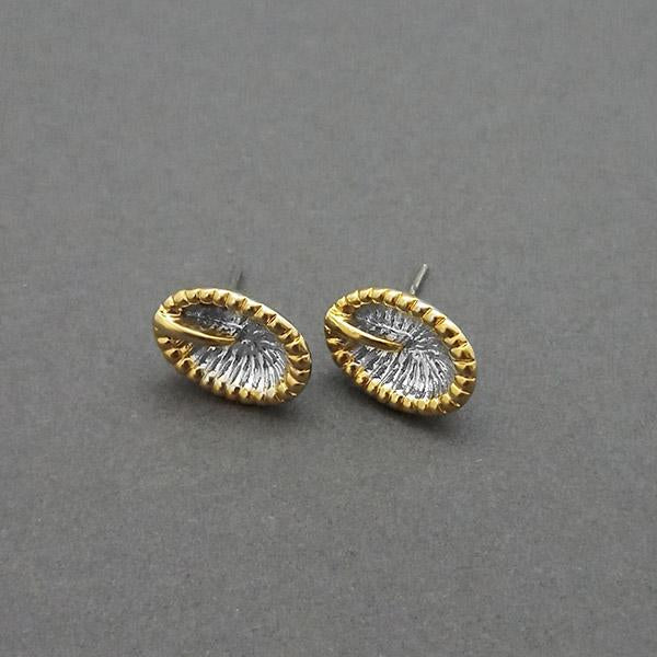 Urthn 2 Tone Plated Assorted Stud Earrings - 1310710