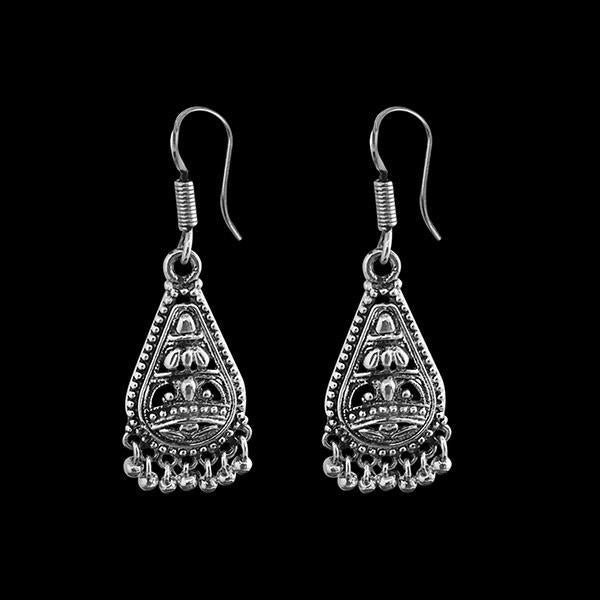 Jeweljunk Silver Plated Dangler Earrings - 1311280