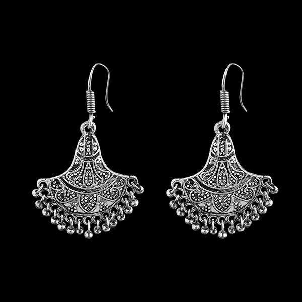 Jeweljunk Silver Plated Dangler Earrings - 1311281