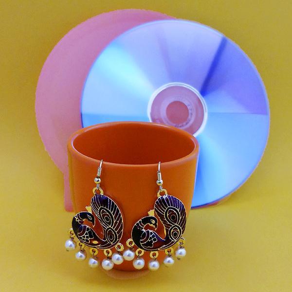 Urthn Fashions Blue Meenakari Earrings - 1314405D