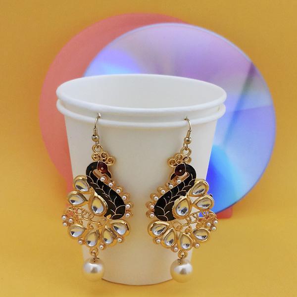 Urthn Fashions Meenakari Peacock Earrings - 1314411B