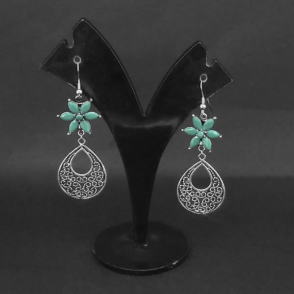 Jewljunk Oxidised Stone Dangler Earrings - 1314554E