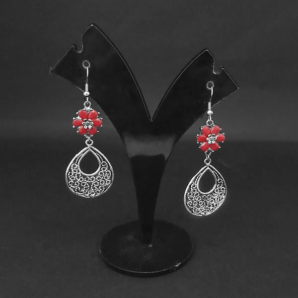 Jewljunk Oxidised Stone Dangler Earrings - 1314555C