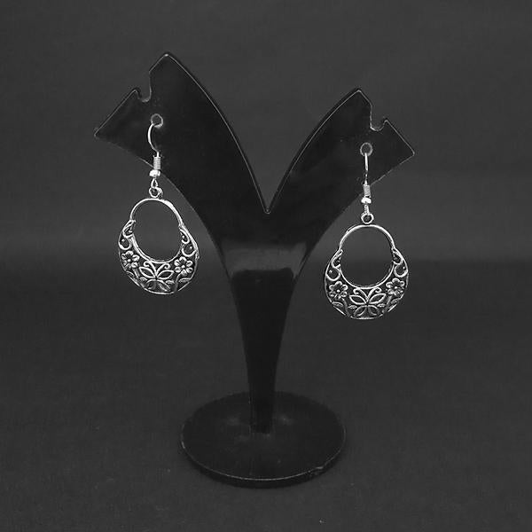 Jewljunk Oxidised Floral Dangler Earrings - 1314562