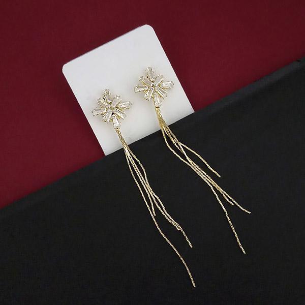 Urthn Gold Plated AD Stone Dangler Earrings - 1315818