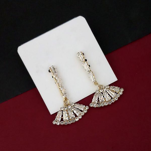 Urthn Gold Plated AD Stone Dangler Earrings - 1315857