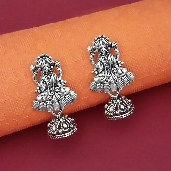 Jeweljunk Oxidised Plated Jhumki Earrings - 1316006