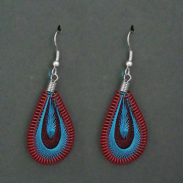 Tip Top Fashions Rhodium Plated Multi Thread Dangler Earrings - 1316105C