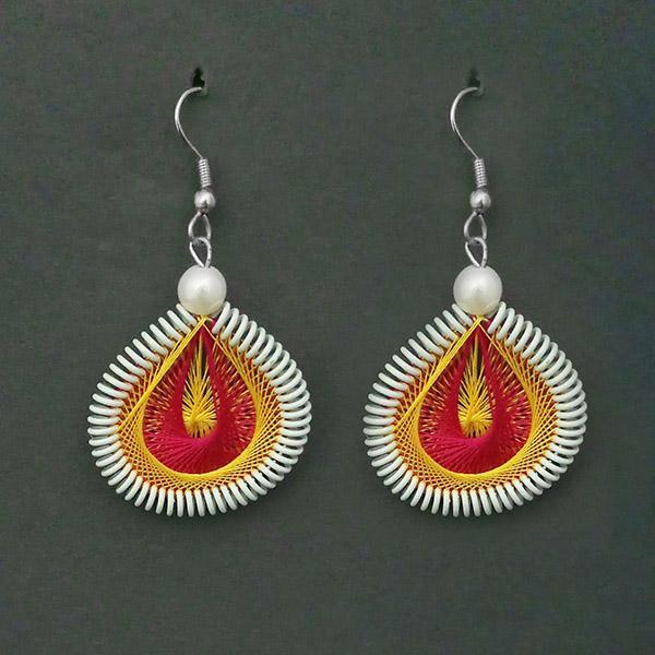 Tip Top Fashions Rhodium Plated Multi Thread Dangler Earrings - 1316107C