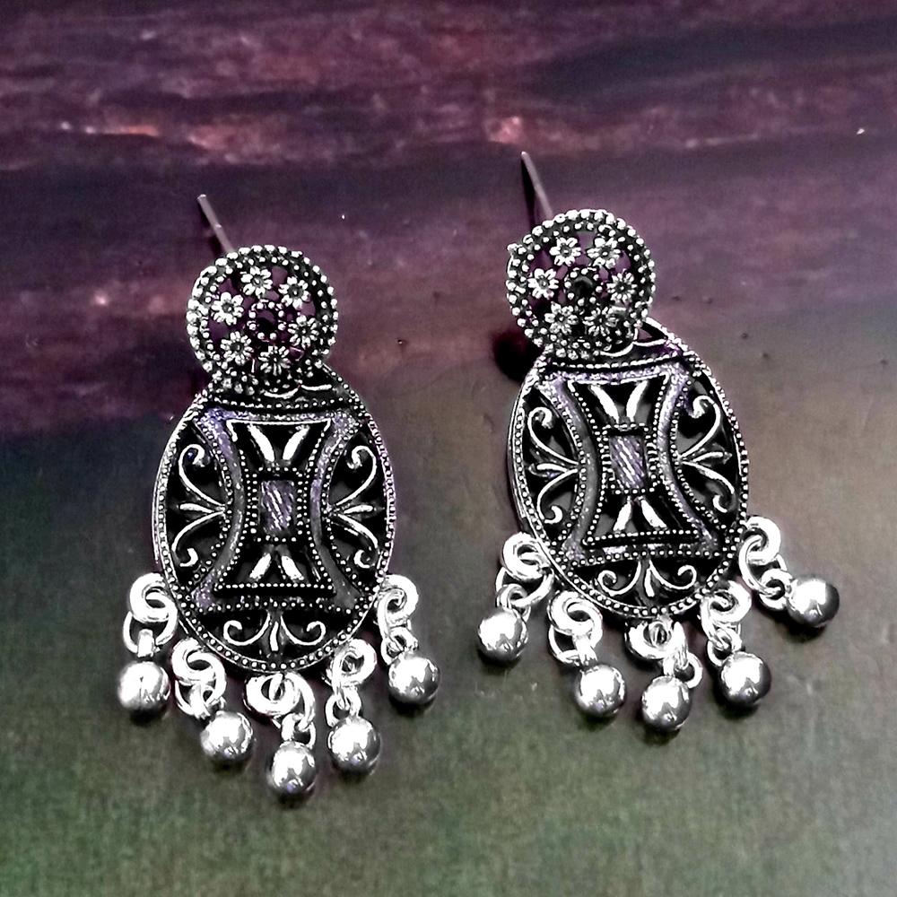 Woma Silver Plated Dangler Earrings - 1318254