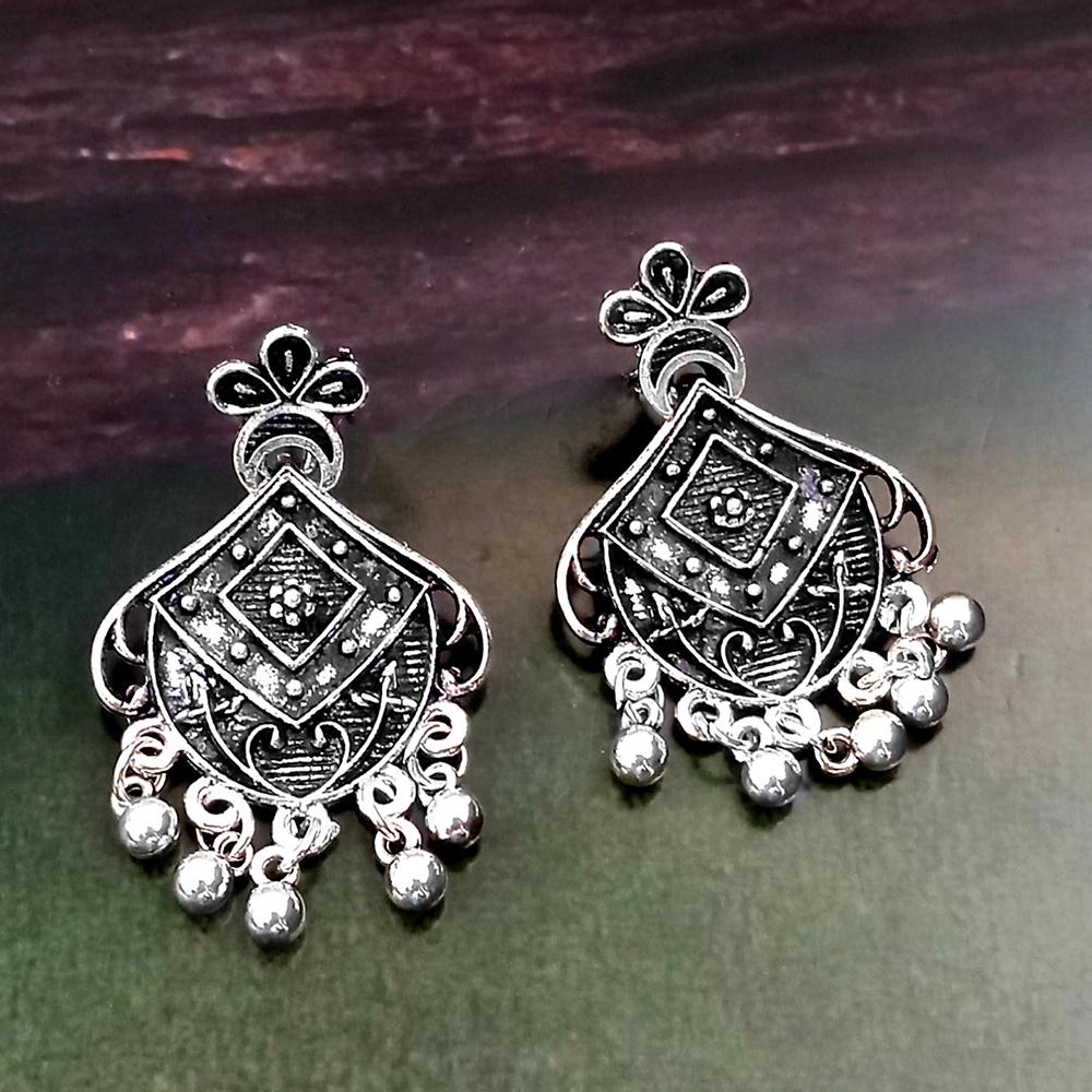 Woma Silver Plated Dangler Earrings - 1318261