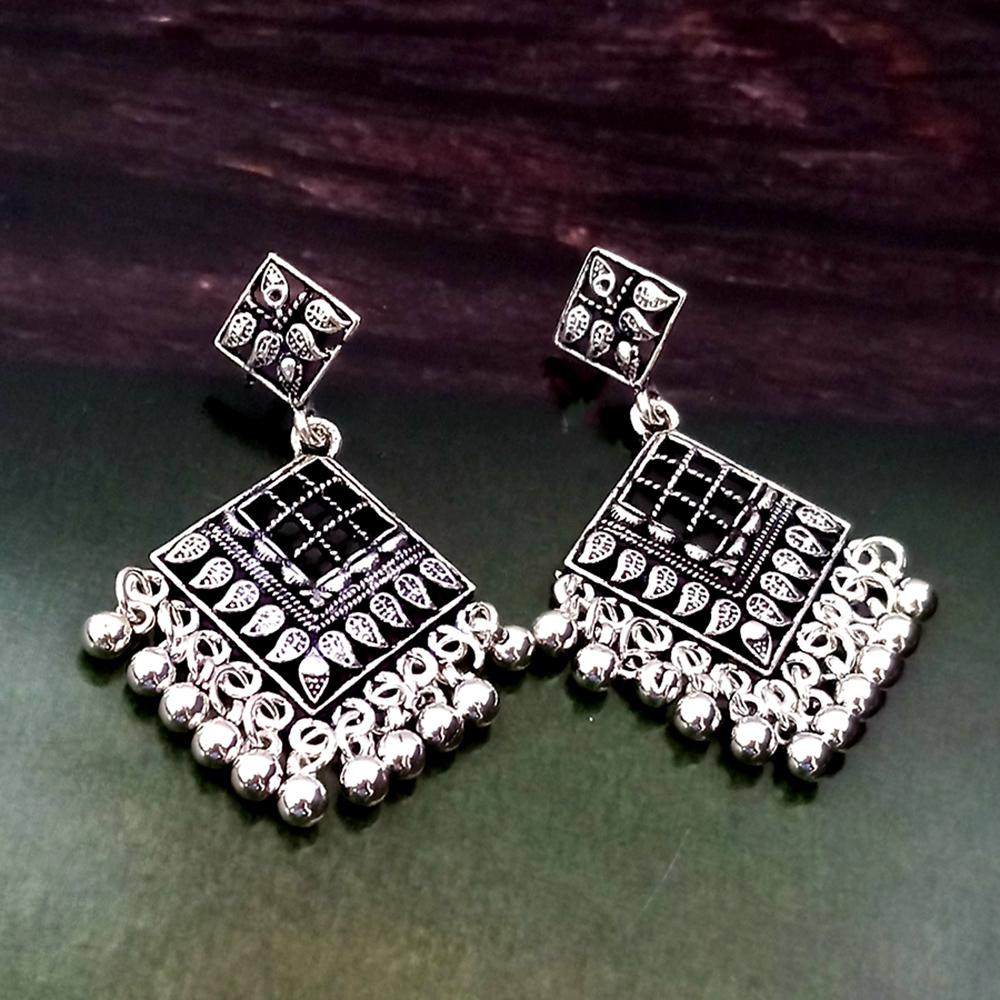 Woma Silver Plated Dangler Earrings - 1318266