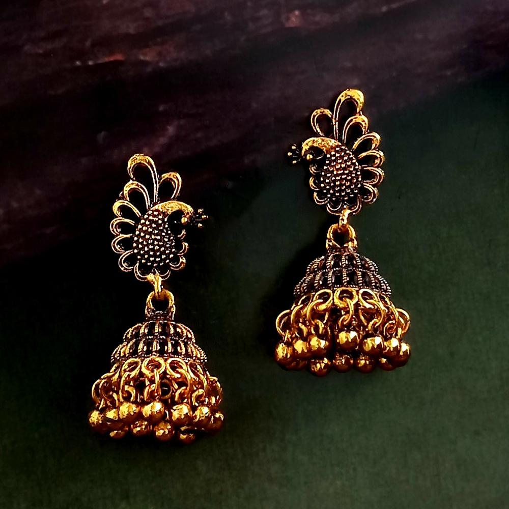 Woma Gold Plated Dangler Earrings - 1318270A
