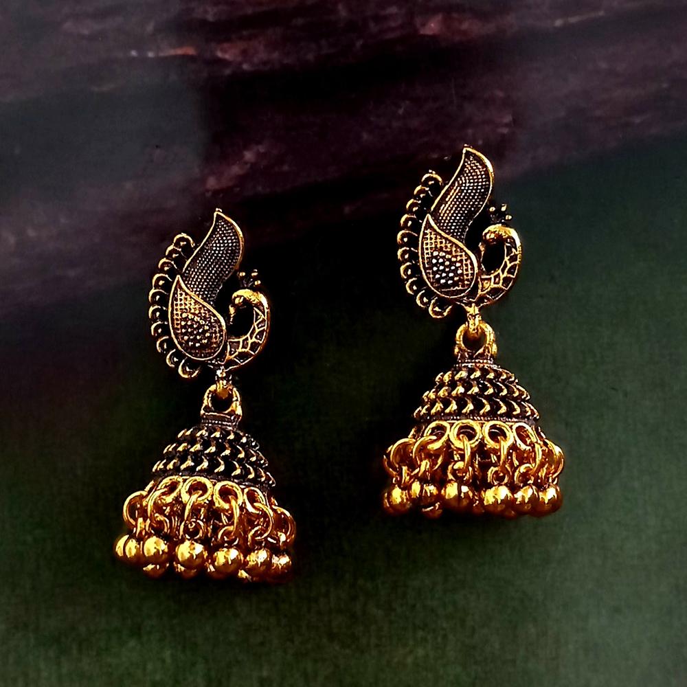 Woma Gold Plated Dangler Earrings - 1318273A