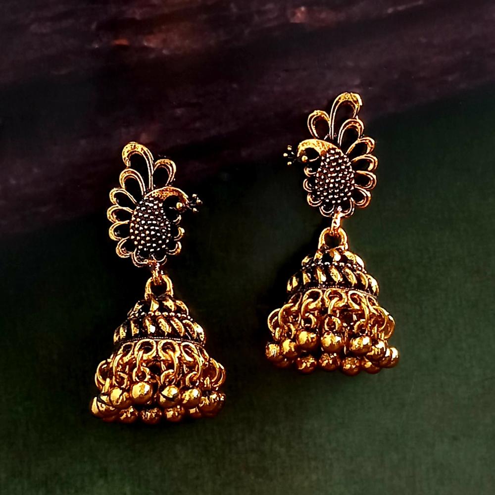Woma Gold Plated Dangler Earrings - 1318275A