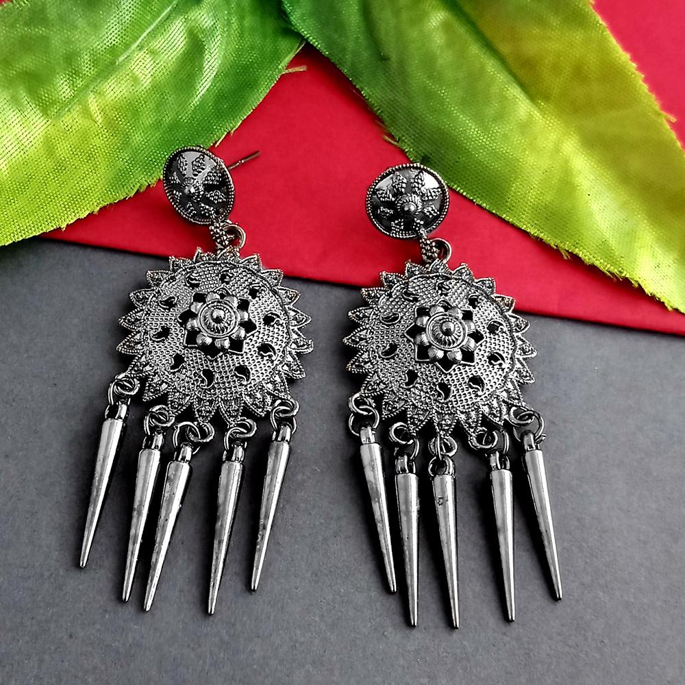 Woma Silver Plated Dangler Earrings - 1318277A