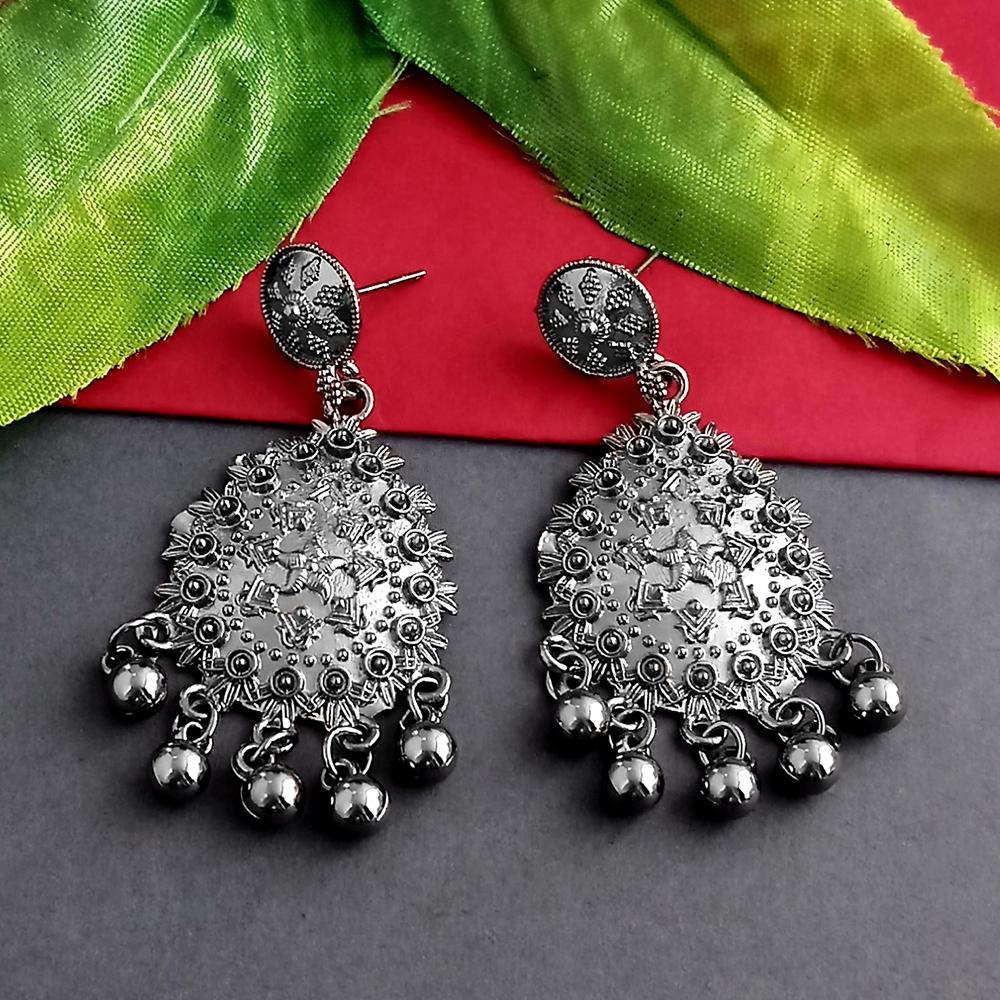 Woma Silver Plated Dangler Earrings - 1318296