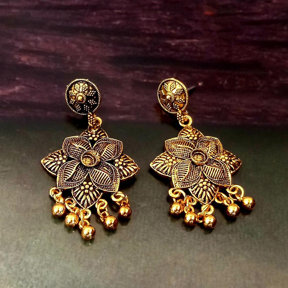 Woma Gold Plated Dangler Earrings - 1318312