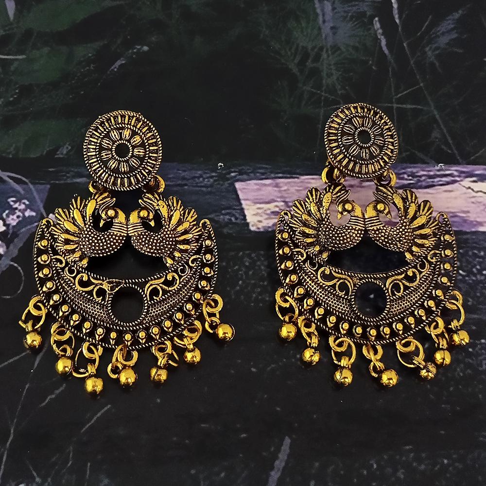 Woma Gold Plated Dangler Earrings - 1318392