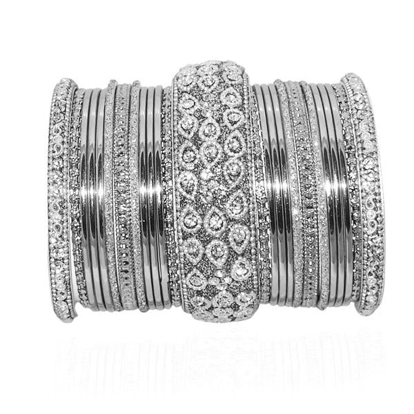 Vivant Charms Austrian Stone Traditional Bangle Set - 1401312_2.6
