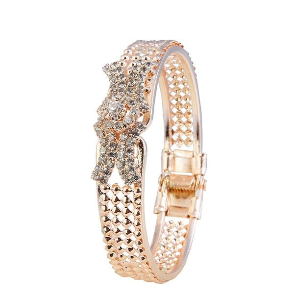 Urthn Gold Plated Austrian Stone Kada