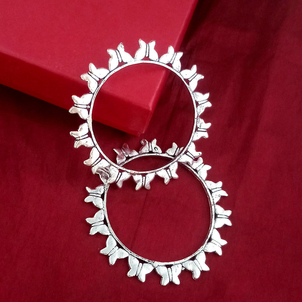 Urthn Oxidised Plated Bangles Set