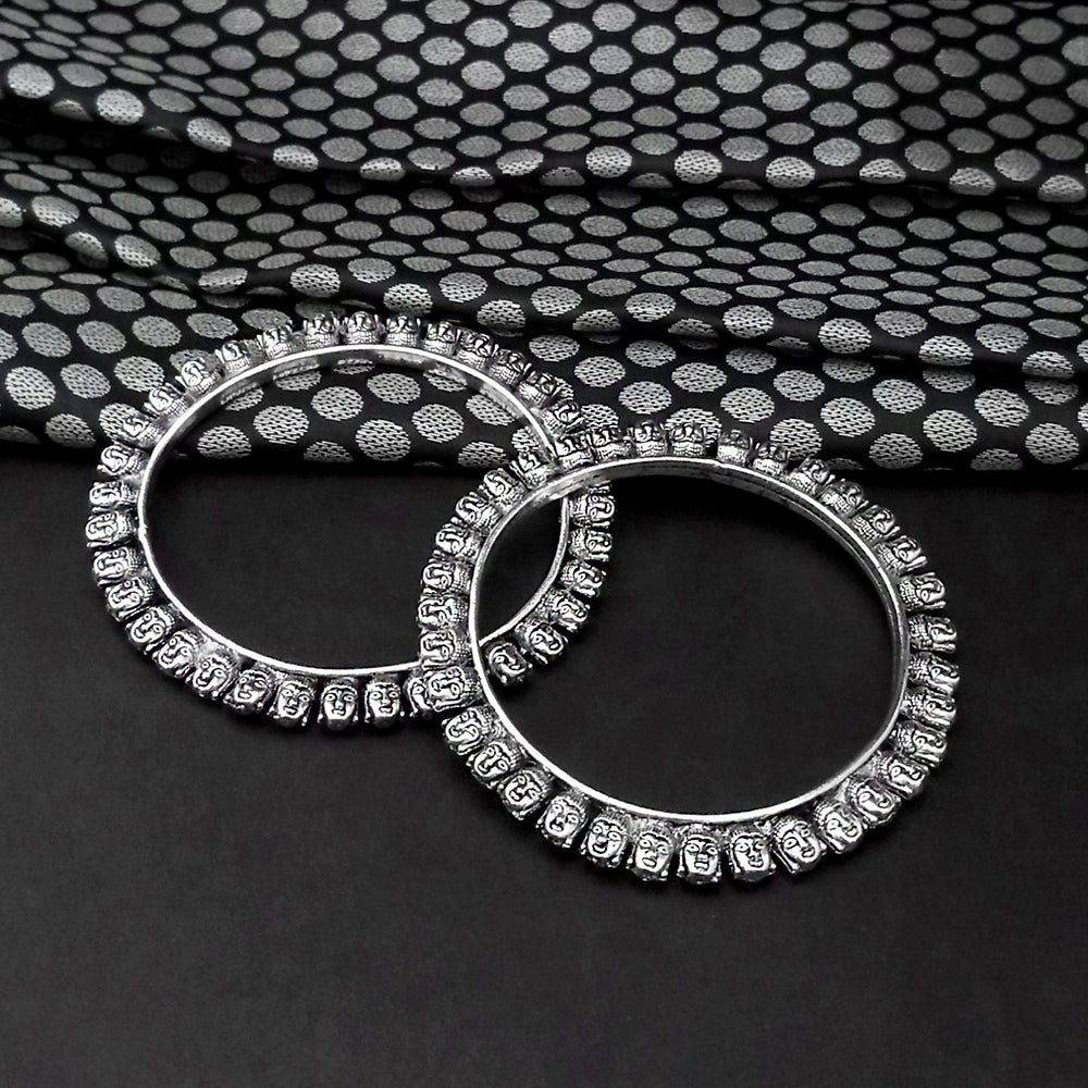 Urthn Oxidised Plated Bangles Set