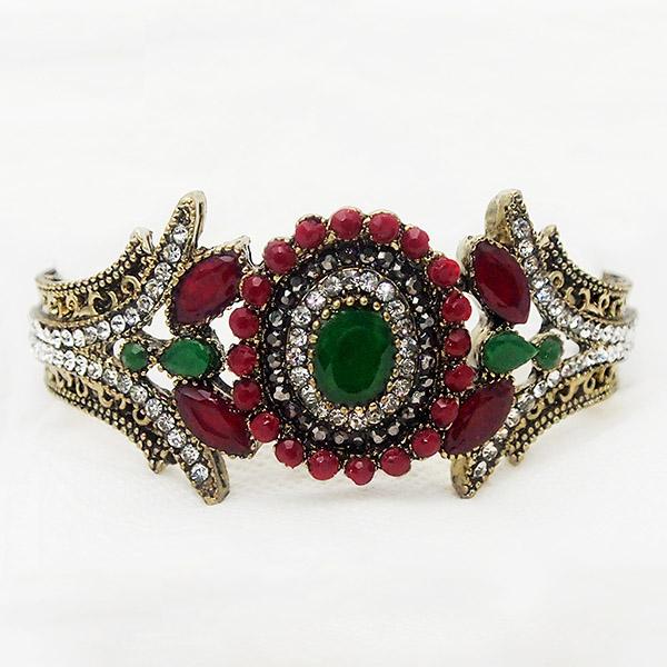 Urthn Antique Gold Plated Austrian Stone Kada - 1402504A