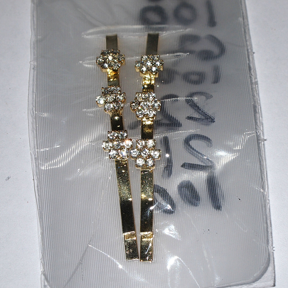 Kriaa Gold Plated Austrian Stone Hair Pin