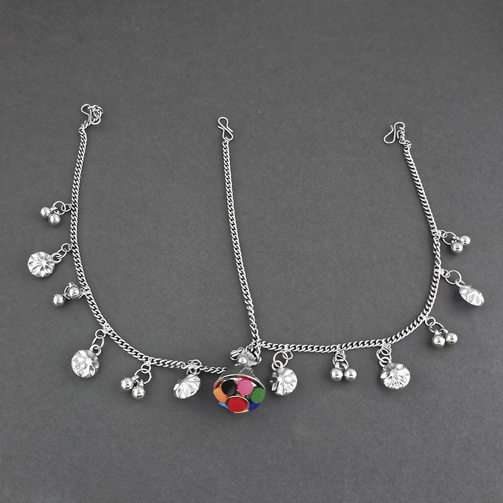 Jeweljunk Oxidised Silver Plated Maang Tikka - 1505641