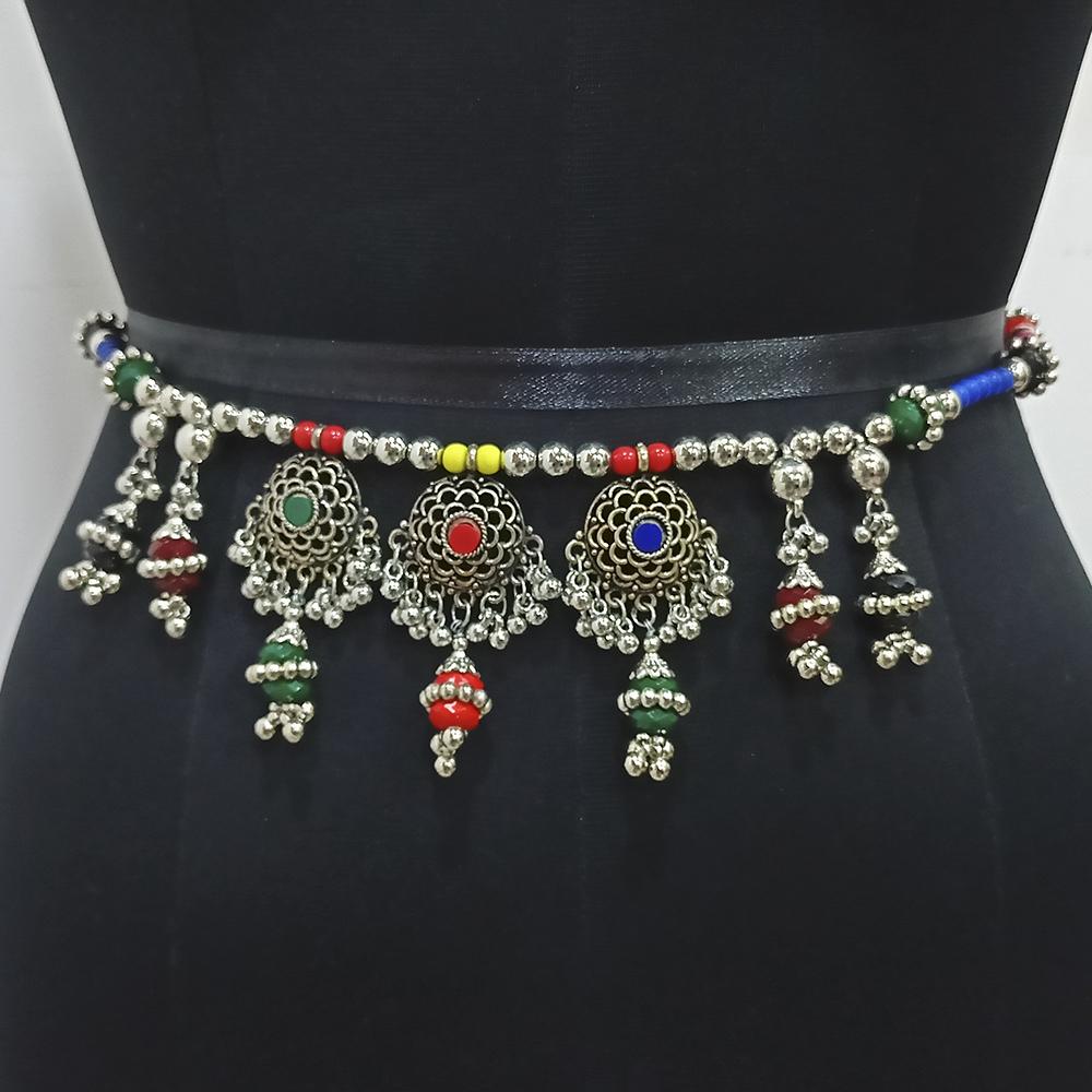 Jeweljunk Multi Color Oxidised Plated Navratri Special Kamarband -1506010