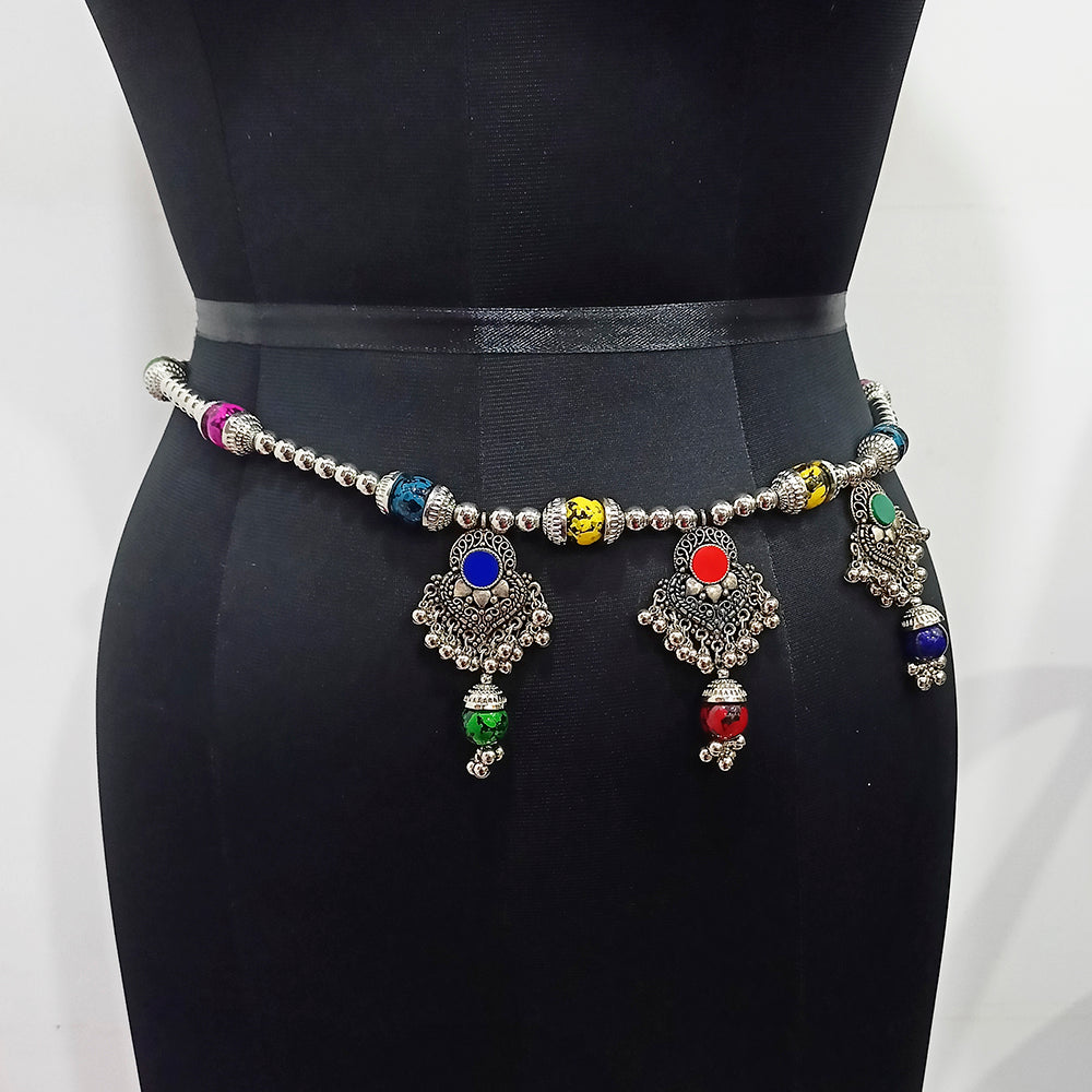 Jeweljunk Multi Color Oxidised Plated Kamarband
