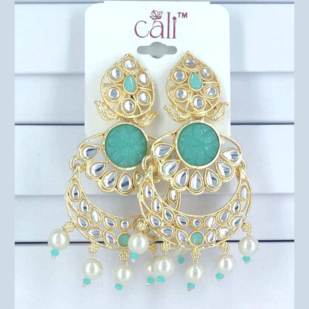 Corbeda Fashion Gold Plated Assorted Color Dangler Earrings