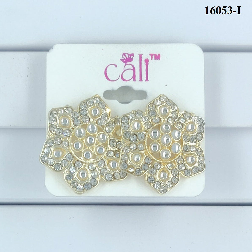 Corbeda Fashion Gold Plated Assorted Color Stud Earrings