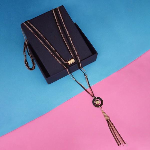 Urthn 2 Tone Plated Statement Necklace - 1106825