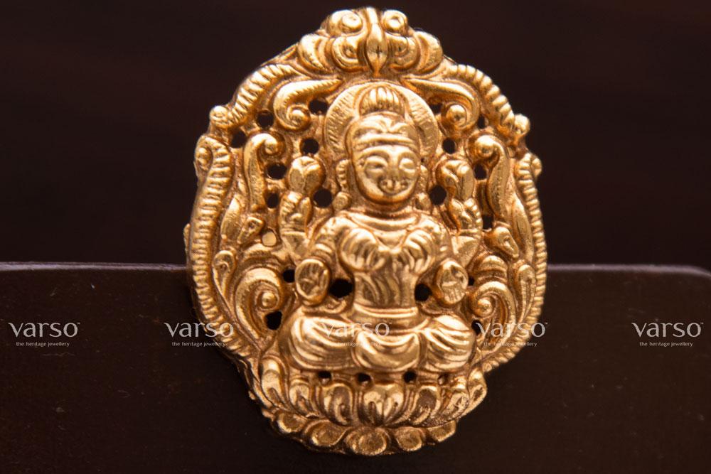 Varso Gold Antique Brass Alloy Adjustable Ring - 212011