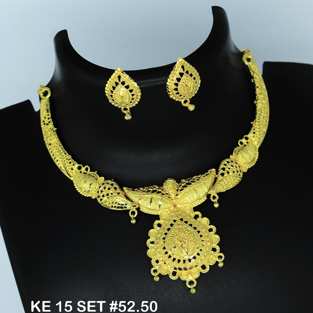 Mahavir Forming Gold Necklace Set - 36- KE- 15