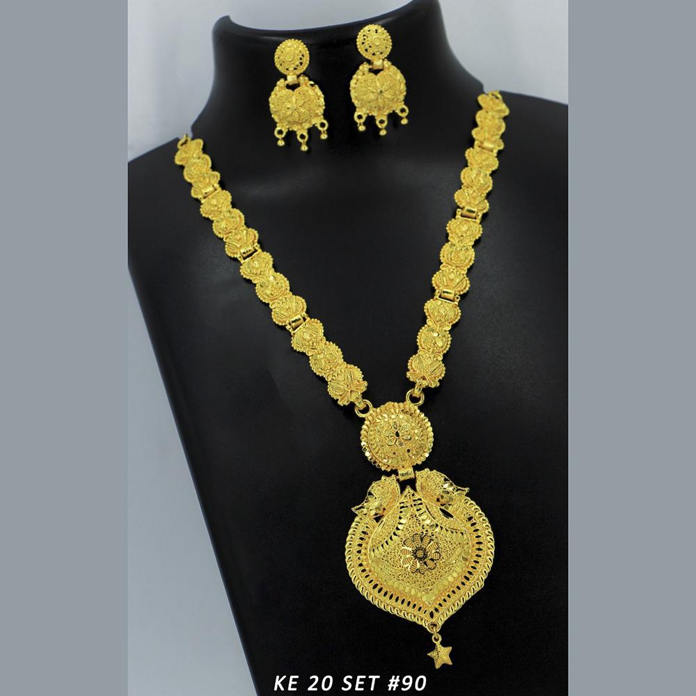 Mahavir Forming Gold Necklace Set - 36- KE- 20