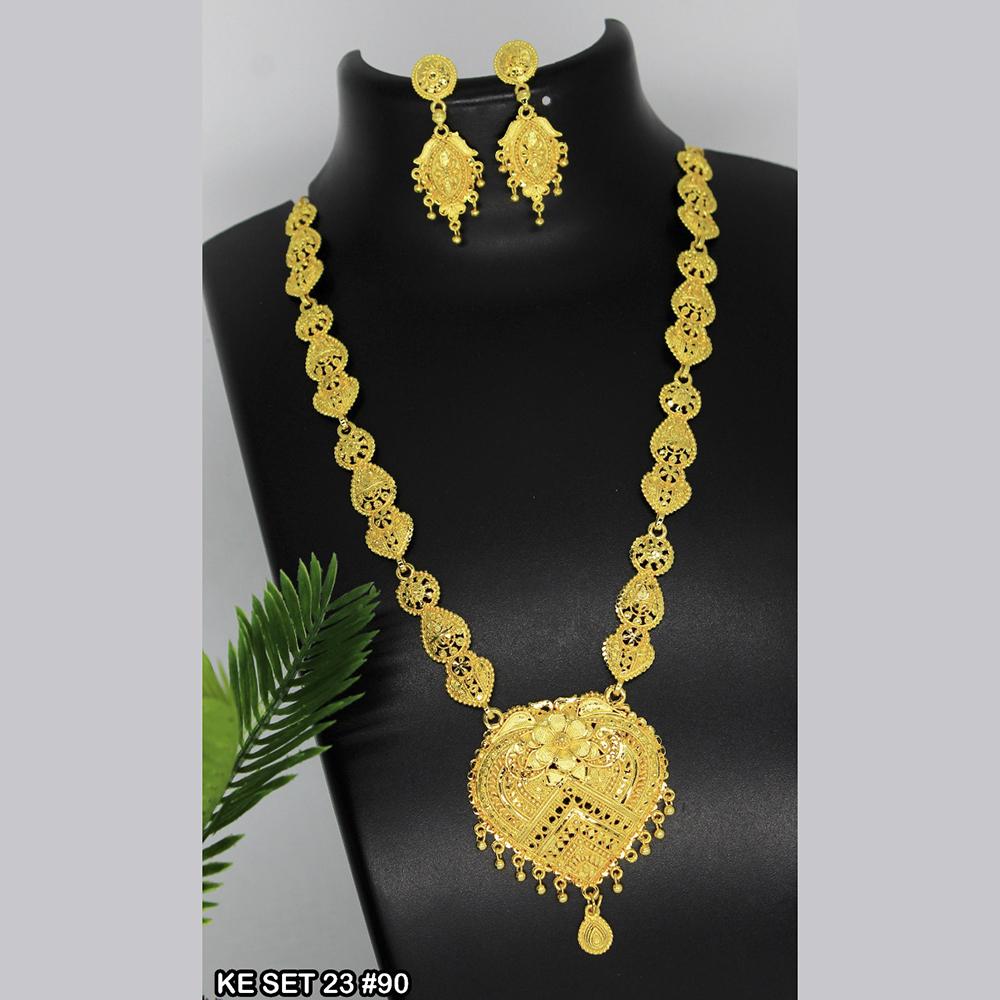 Mahavir Forming Gold Necklace Set - 36- KE- 23