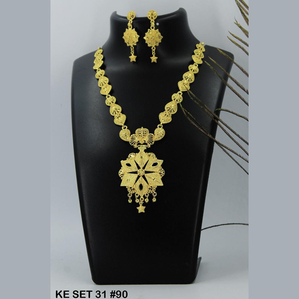 Mahavir Forming Gold Necklace Set - 36- KE- 31