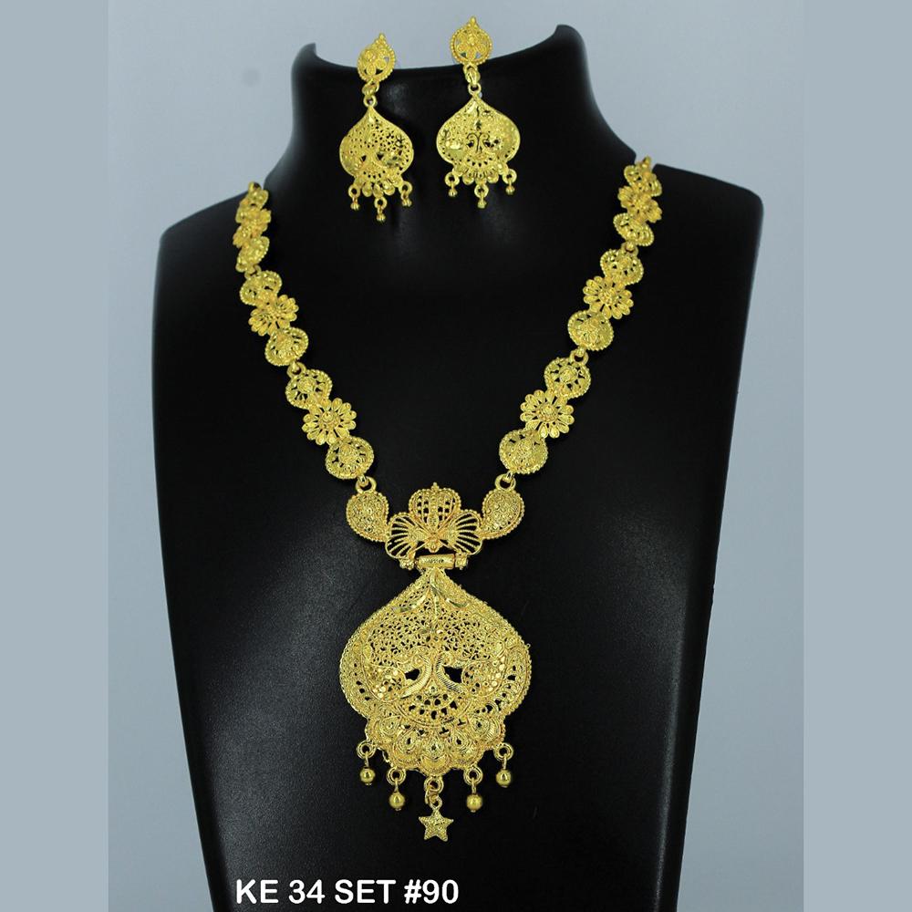 Mahavir Forming Gold Necklace Set - 36- KE- 34
