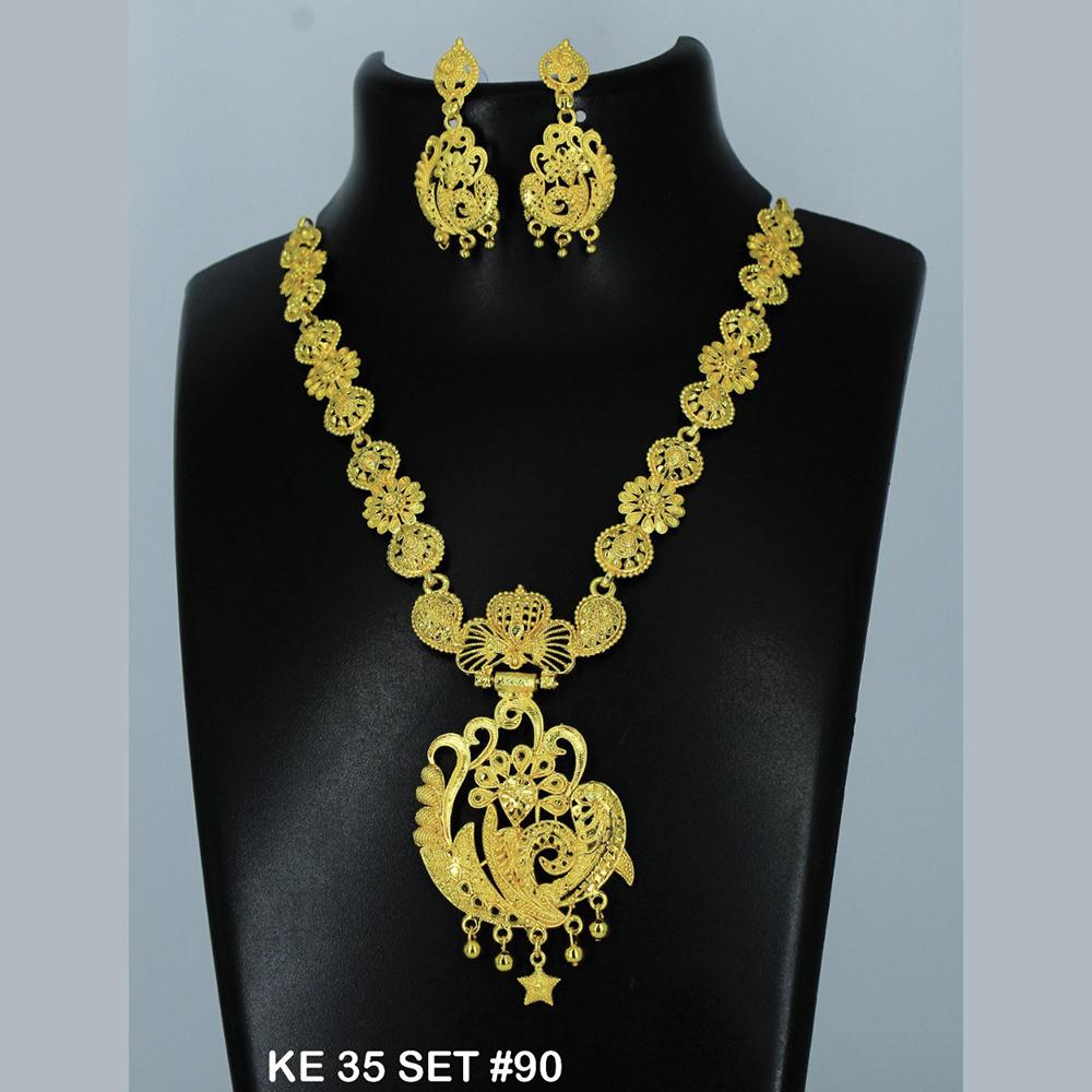 Mahavir Forming Gold Necklace Set - 36- KE- 35